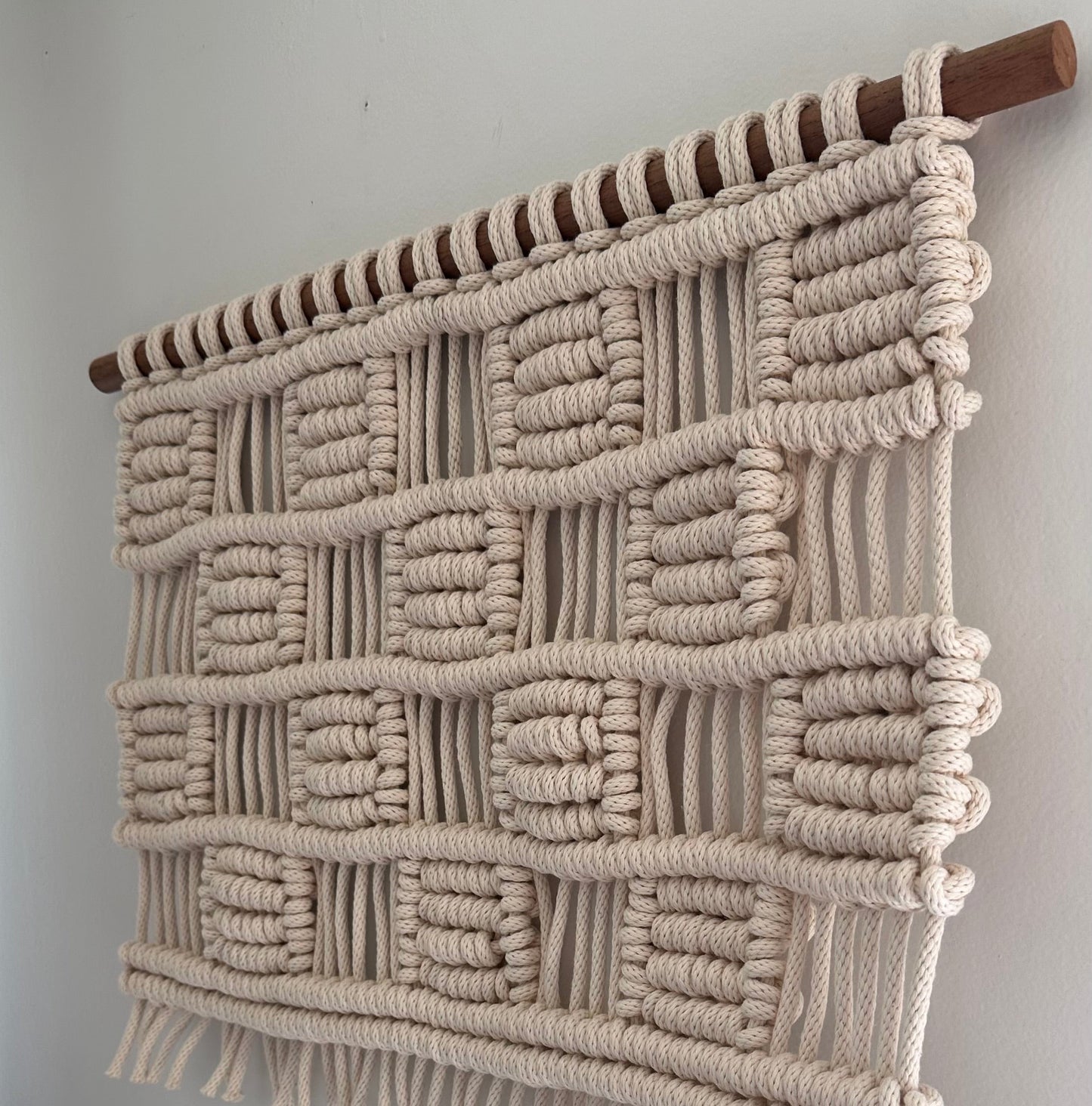 Checkered Macrame Wall Hanging