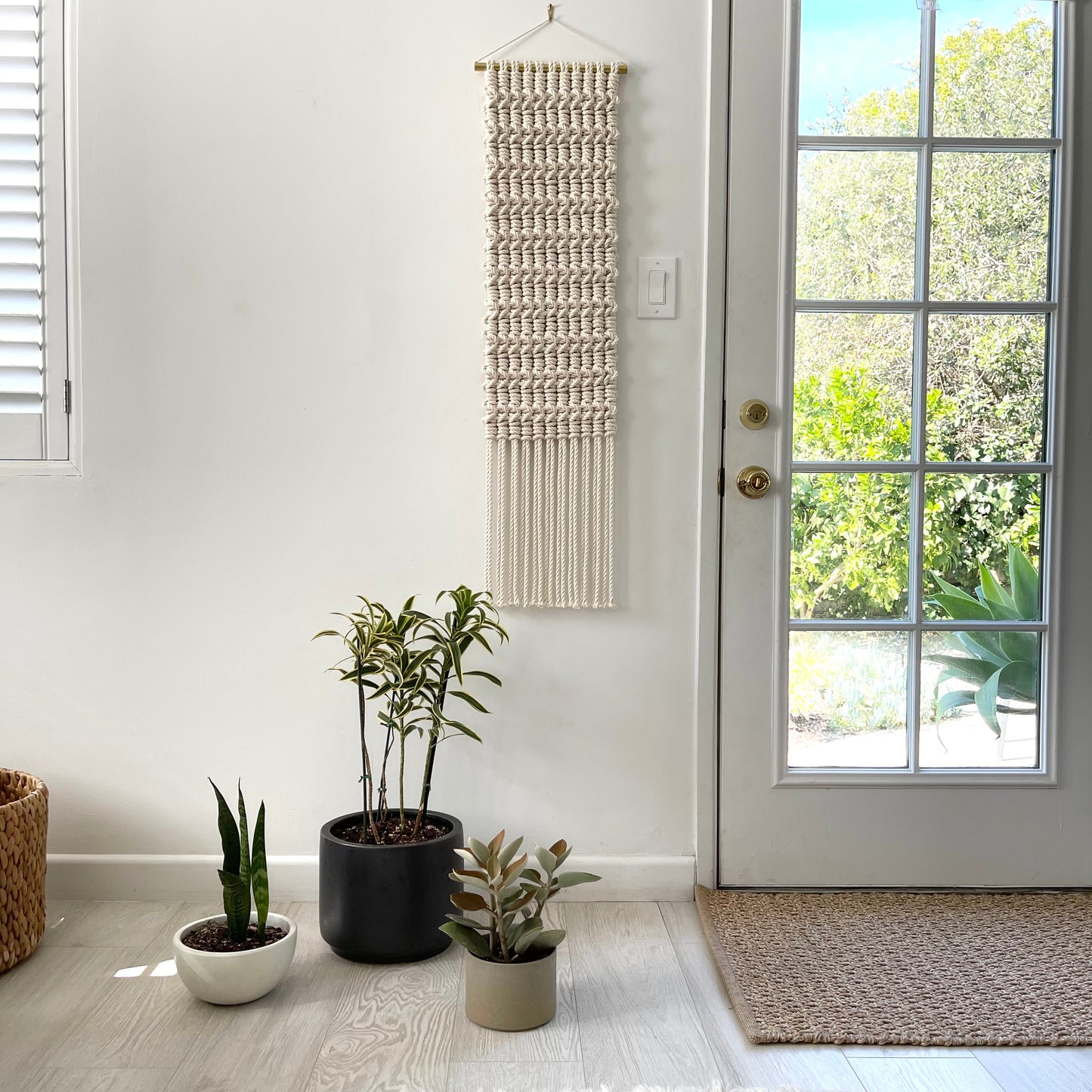 macrame wall hanging made in cotton - DIY Pattern