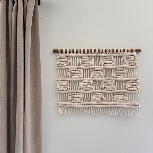Checkered Macrame Wall Hanging