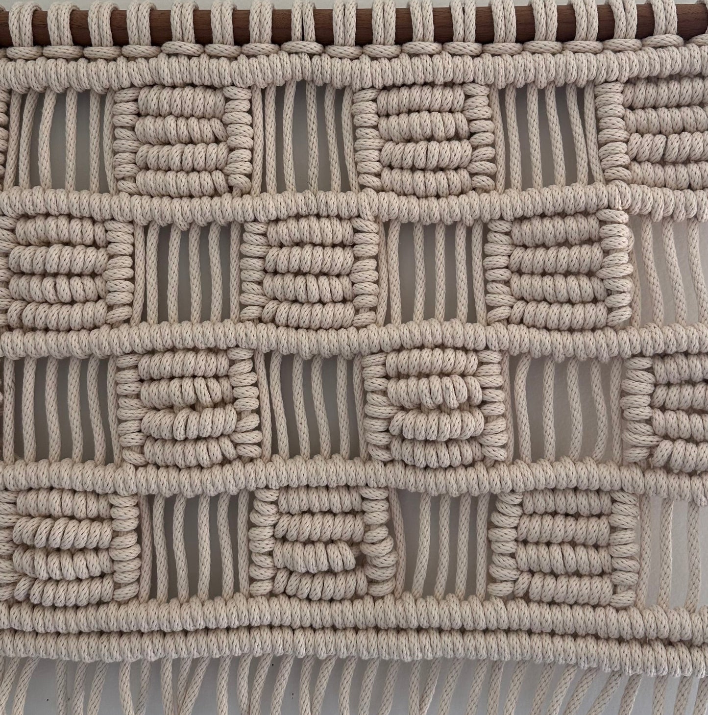 Checkered Macrame Wall Hanging